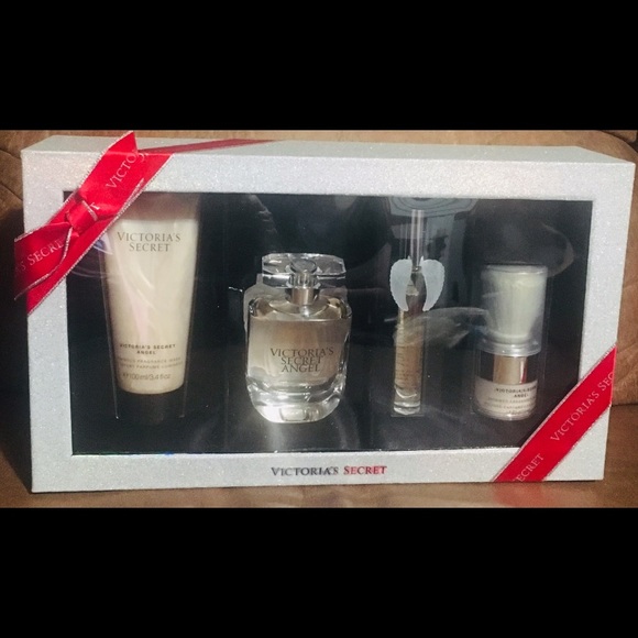 VS Angel Fragrance Rollerball Lotion & Shimmer Powder Gift Box Set New NIB NWT